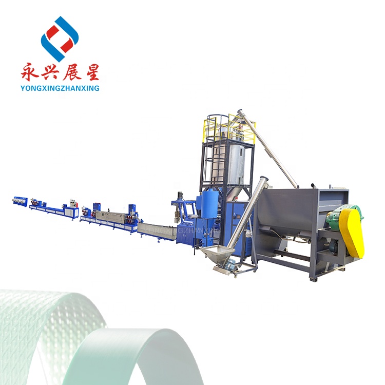 Double Screw PET Packing Belt Making Machine High Accuracy Transparent PET Strapping Tape