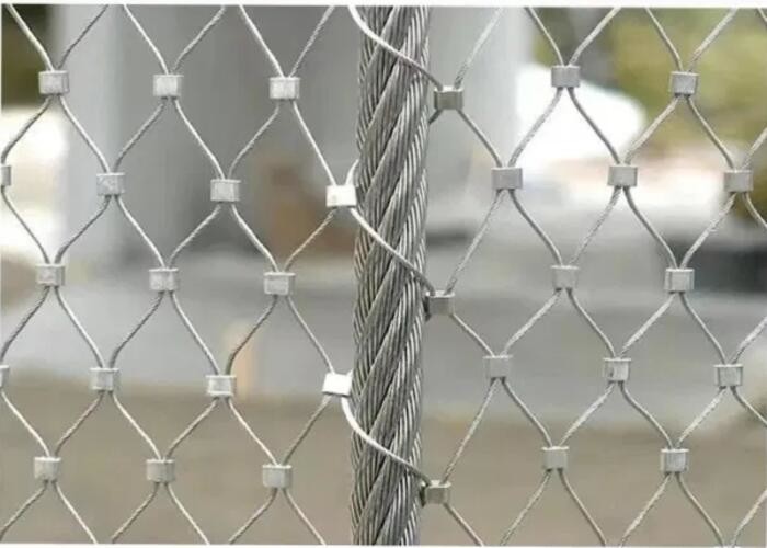 Customizable Balustrade Cable Mesh with Wire Diameter 1.2mm-6.0mm and Mesh Hole Size