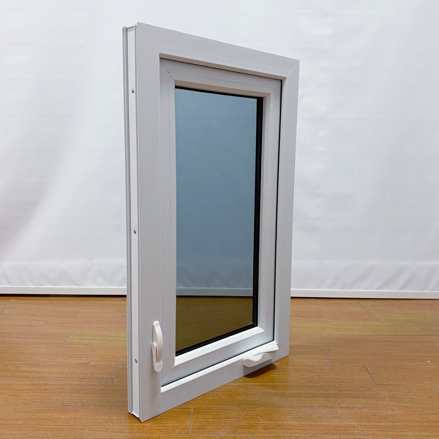 Lockable PVC Casement Windows American Style Flush Sash Upvc Windows Double Glazing
