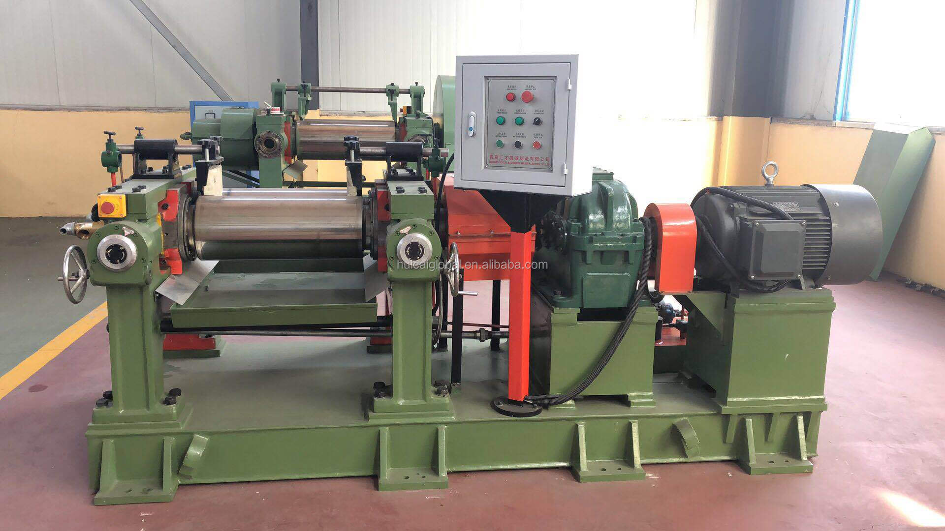 Rubber Two Roll Mills Open Mixing Mill with Friction Ratio 1 1.27m/min