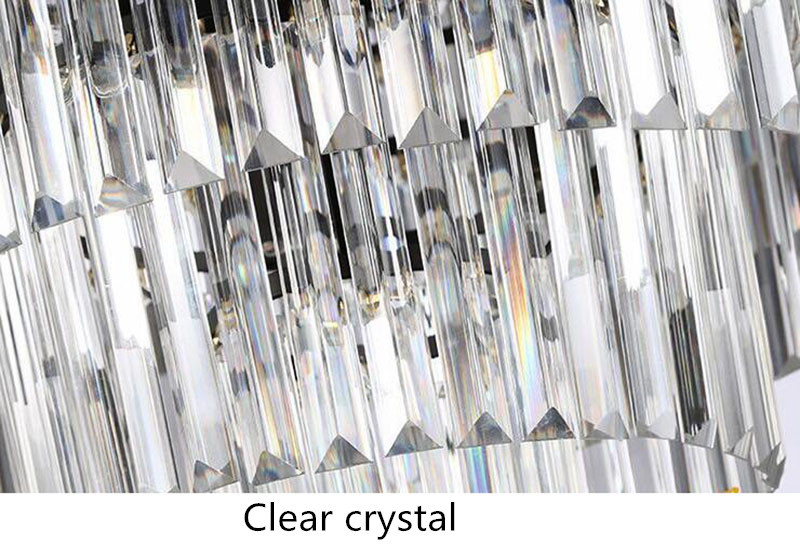 Modern Vintage Crystal Prism Chrome Black body Ceiling light crystal chandelier ceiling lights(WH-CA-54)