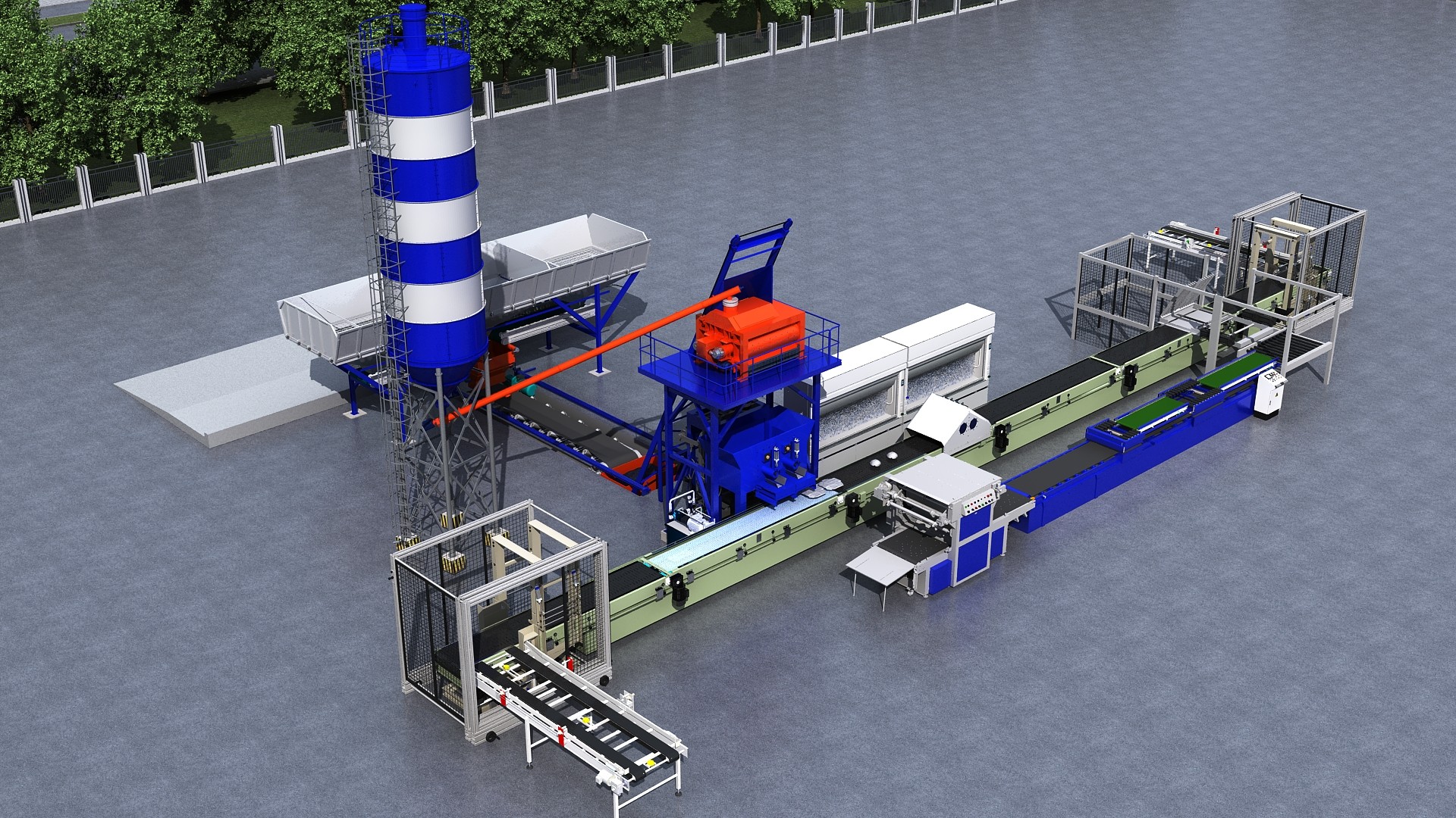 Concrete Charcoal Rock Face Sleepers Machine Fence Panel Manufacturing Machine