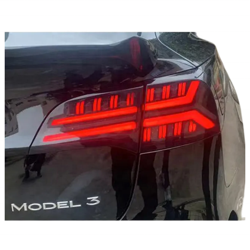Wholesale Car Accessories Led Fishbone Tail Lamp Rear Light For Tesla Model 3 2017-2019 Rear Lamp