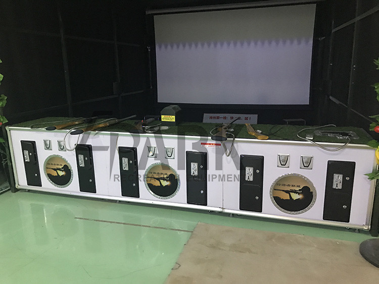 Projector screen air gun shooting game real sense hunting EPARK 6 players shooting simulator arcade video Game Machine