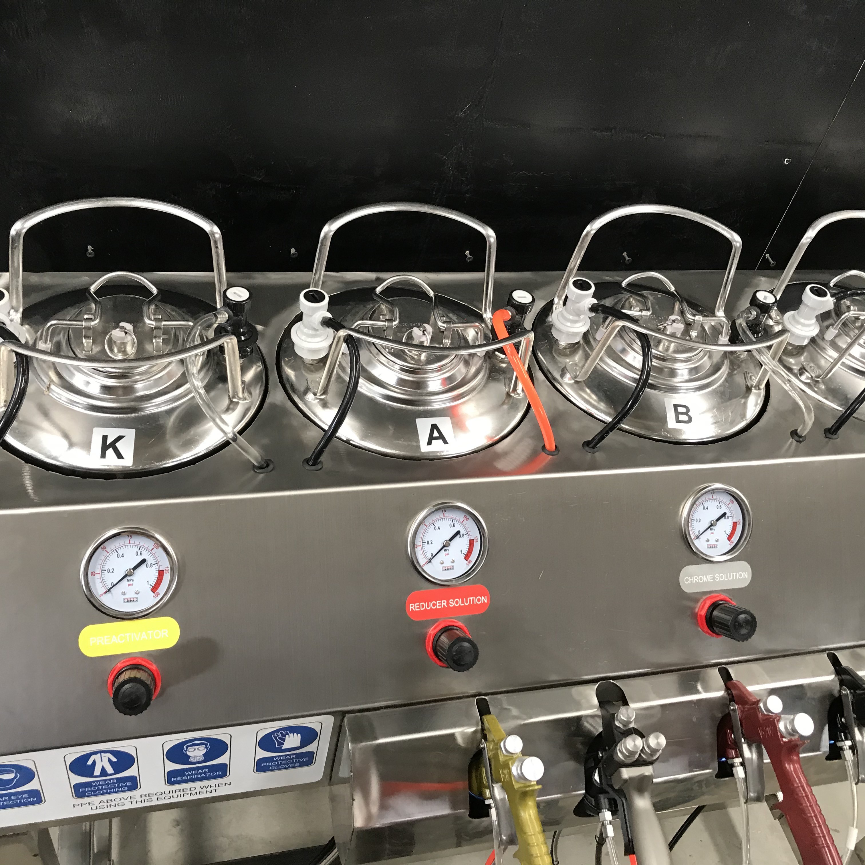 Hydro Nano Spray Chrome Plating System Machine 35kg For Plastic Metal