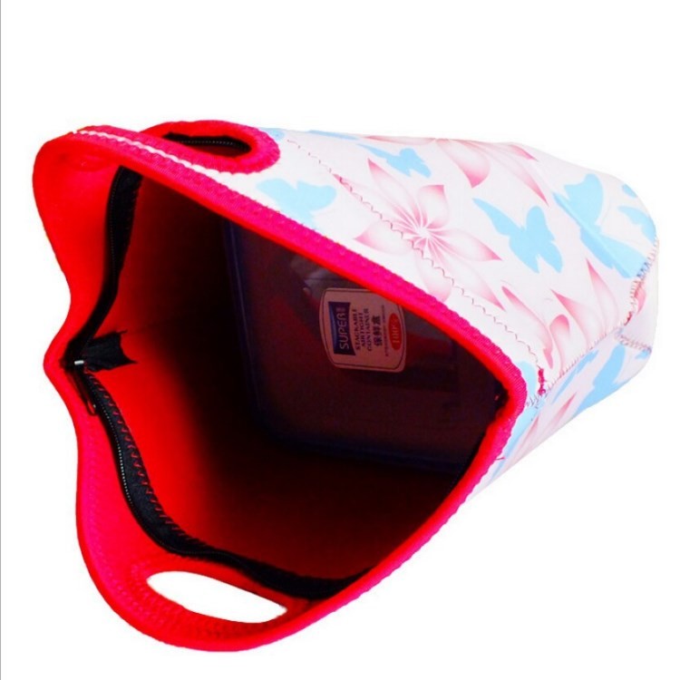 2-5 Mm Neoprene Cooler Bag SBR Picnic Insulated Bag Reusable Kids Lunch Tote