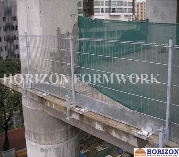 Tubular Safety Scaffold Guard Rail Q235 Steel Tube 1.5m Height Prevent Falling
