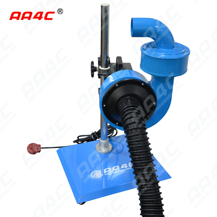AA4C car exhaust extracting system auto vehicle exhaust dolly for car with single or dual pipe control customize siz