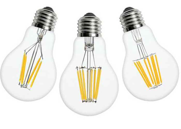 A60 LED Filament Bulb 2700K 8 Watt , Filament Style LED Bulb Beam Angle 360 Degree