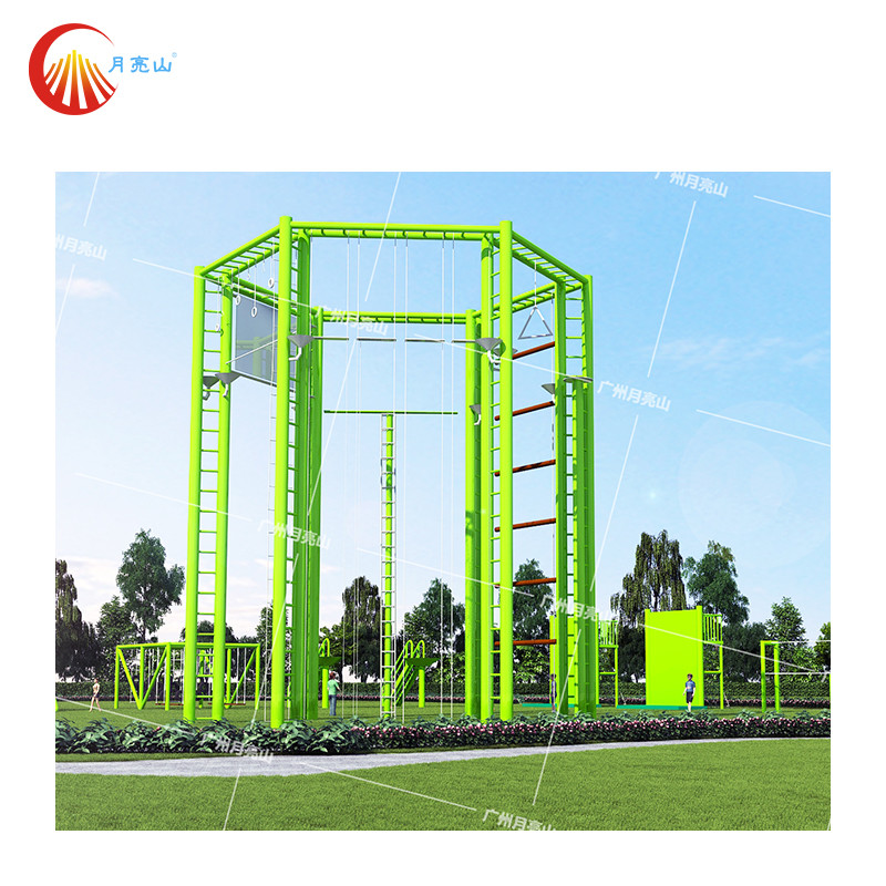 Outdoor Playhouse Climbing Frame Adventure Rope Obstacle Course