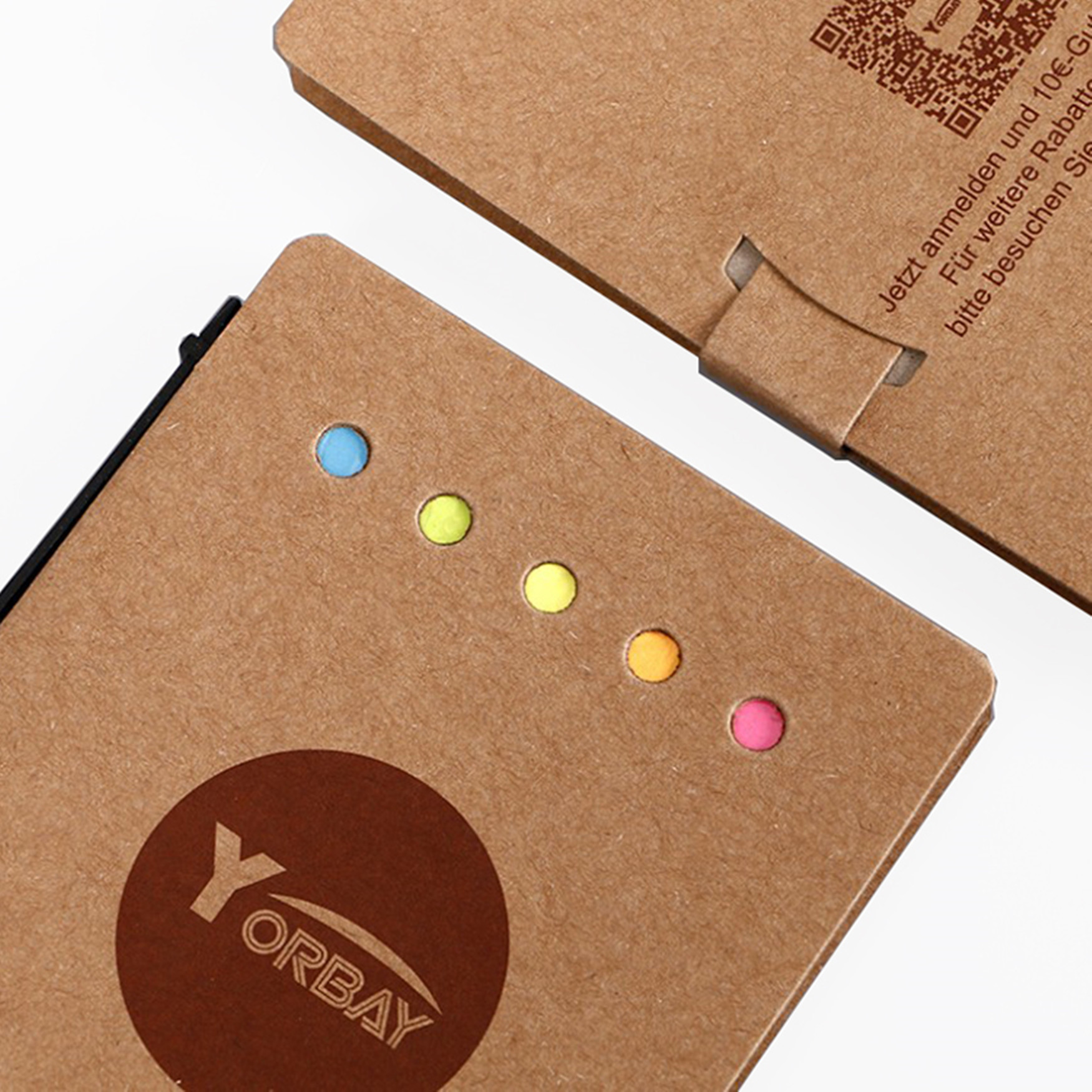 Brown Personalised Stationery Notebooks / Personalized Notebook With Sticky Notes