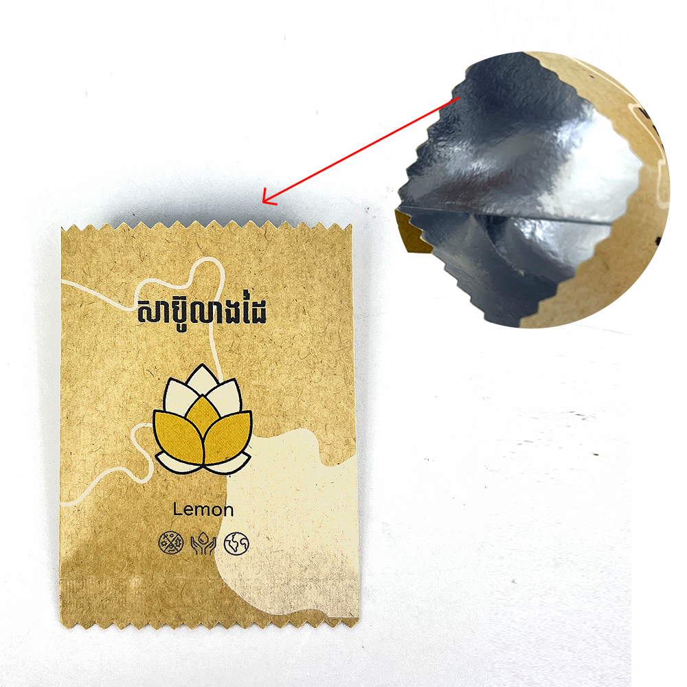 50 - 200microns Heat Seal Kraft Paper Aluminum Foil Back Seal Bag For Small Unit Package