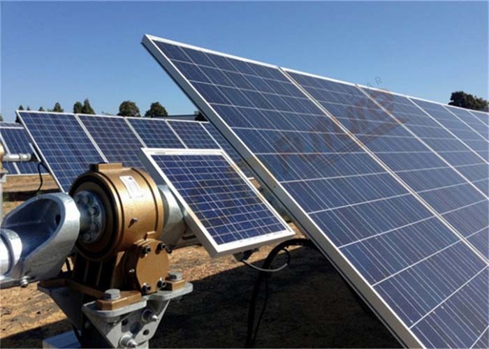 Photovoltaic Horizontal Single Axis Tracker 24VDC High Adaptability