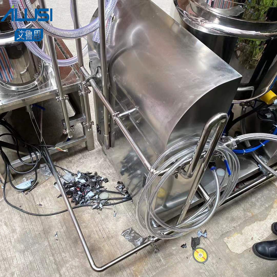 50L Hydraulic Lift Vacuum Emulsifier Mixer Machine Cream Lotion Mixing Equipment