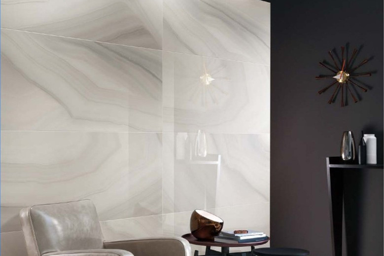 Fashion Marble Effect Ceramic Floor Tiles Acid Resistant 24 X 48 X 0.47 Inches Indoor Porcelain Tiles