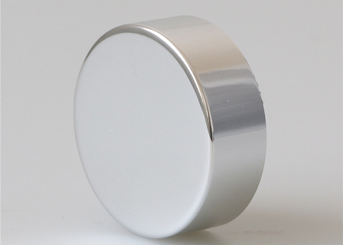 Aluminum Plastic Wide Mouth Canning Jar Lids 53mm Shiny Silver Color