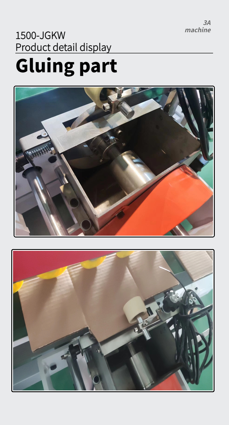 CQT-1500JGKW Semi-Automatic Folder Gluer Gluing Machine for File Folder Corrugated Box