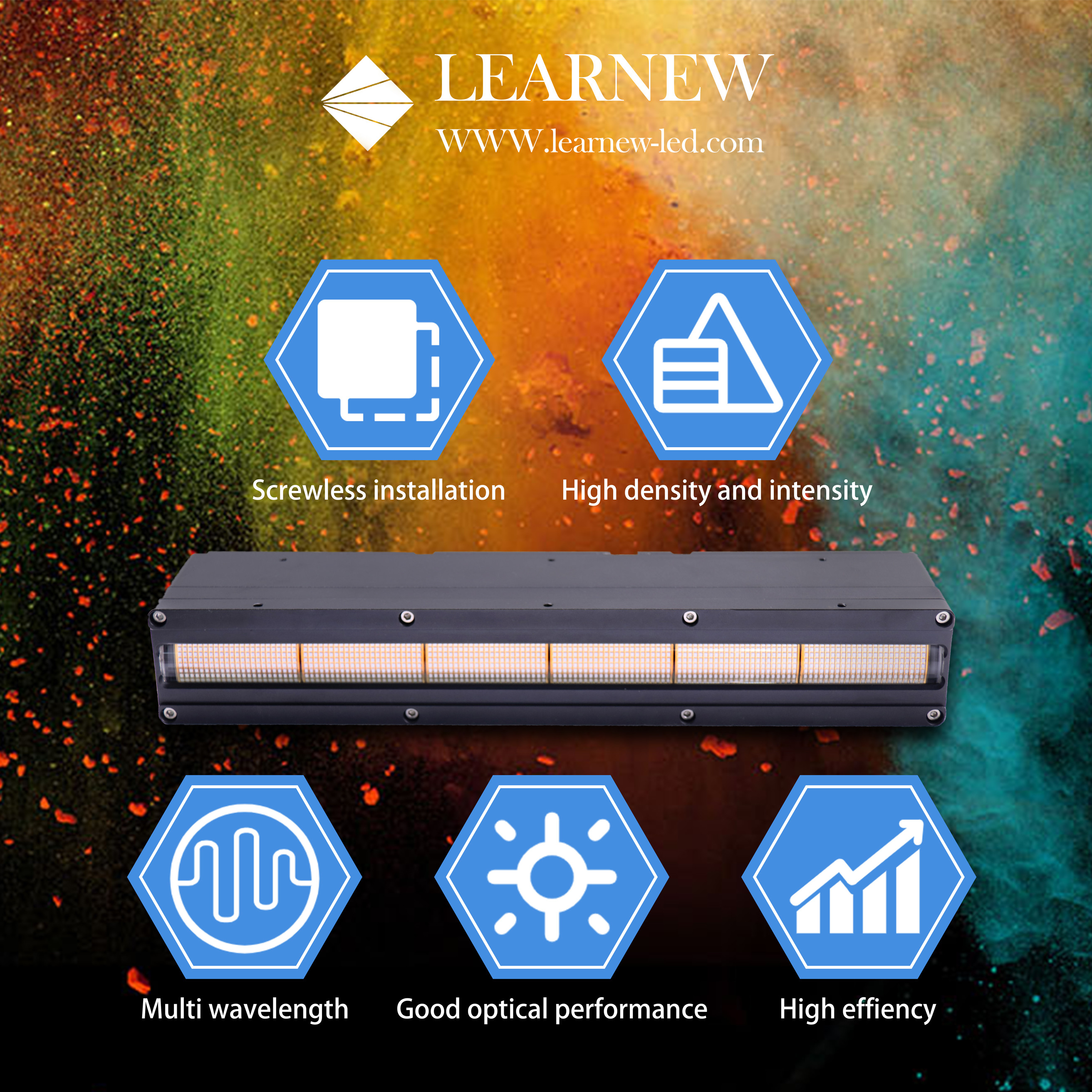 600W Water Cooling UV LED Curing System For Label Printing Machine