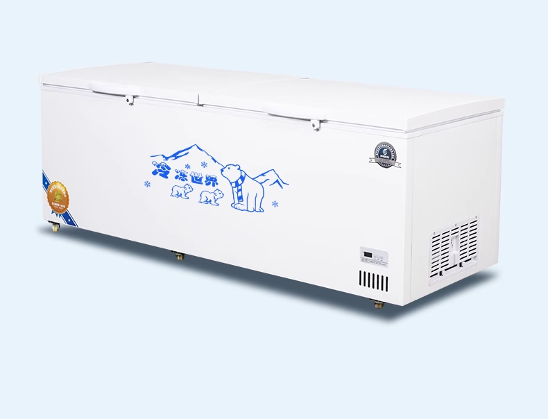 Top-freezer refrigerators Ice Cabinet Commercial Horizontal Refrigerator deep Chest refrigerator freezer with Large Capacity