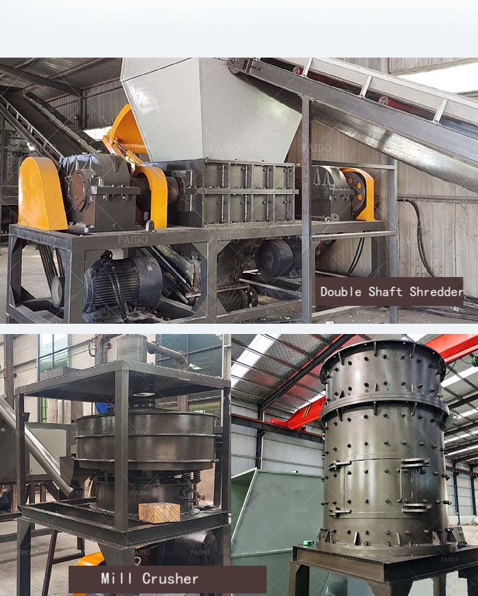Home Appliance Recycling Plant Fridge Crushing Machine for 600KG/H Abandoned Metal