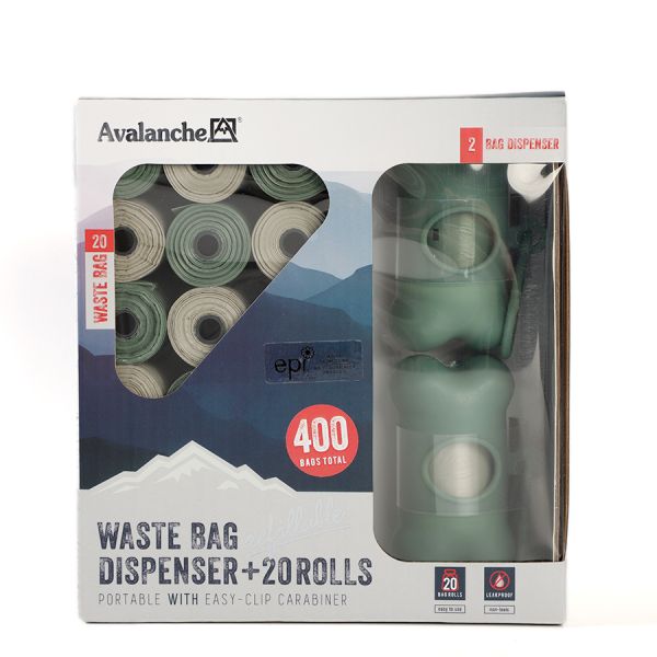 Blue Biodegradable Dog Poop Bags Flat Pack Or In Roll 100% Leak Proof