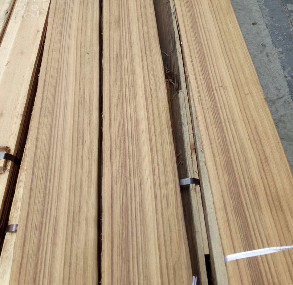 Factory Supply Natural Wood Veneer 0.2mm 0.3mm 0.5mm 1mm 2mm 3mm Natural Plain Cut Burma Teak Veneer