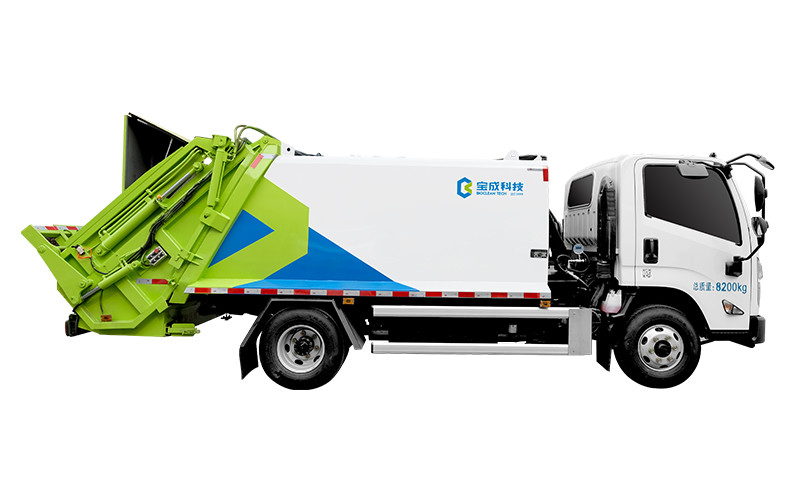 Automatic Trash Compactor Truck Carrier Rear Loaders Safety Operation