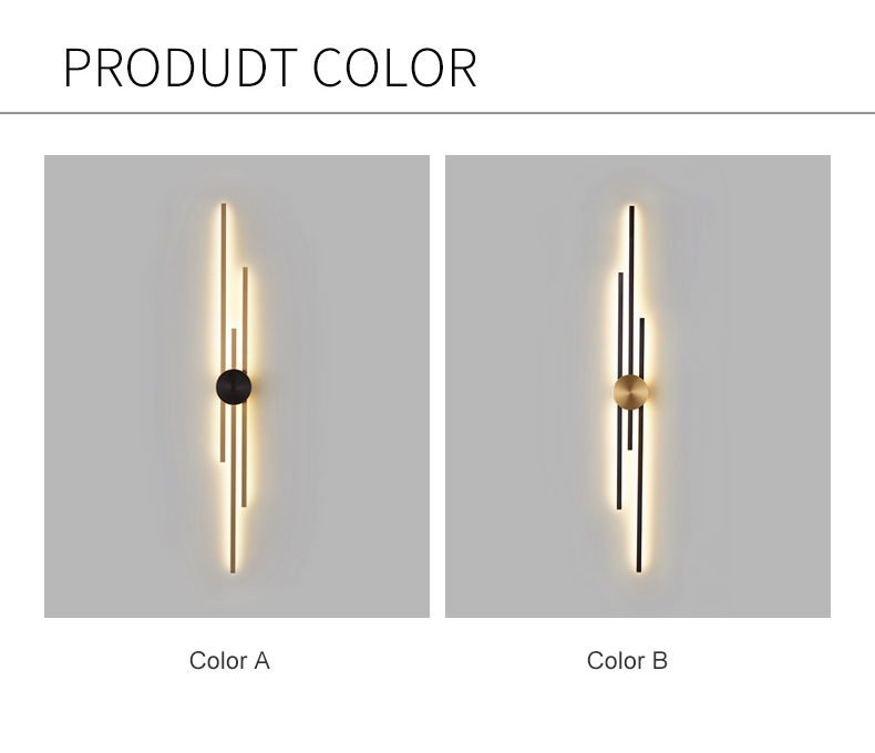 Luxury minimalist bedroom bedside long wall light creative living room TV background wall lamp(WH-OR-256)