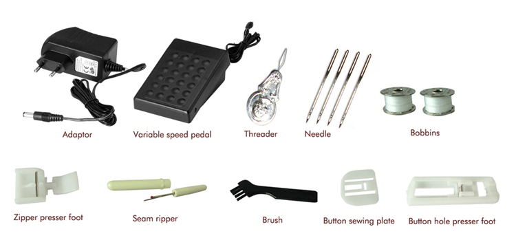 Lock Stitch Formation 42 Stitches Sewing Machine Foot Pedal UFR-707