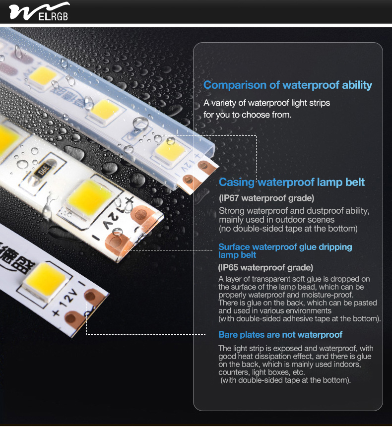 Residential and Truck Lighting Solution 12V/24V LED Light Strip with High Brightness