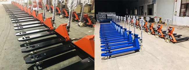 Stainless Steel 2T Pallet Jack Scale Truck With Weight Indicator