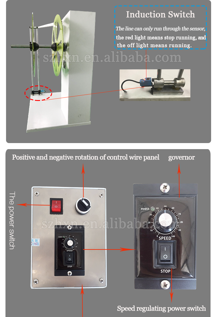 YH-FX02L Wire and Cable Moving Wire Rack Feeder Pay Off Machine with 140W/180W/250W