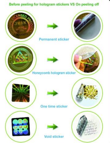 Anti Counterfeit Hologram Vial Label Digital Printing Hologram Vial Label