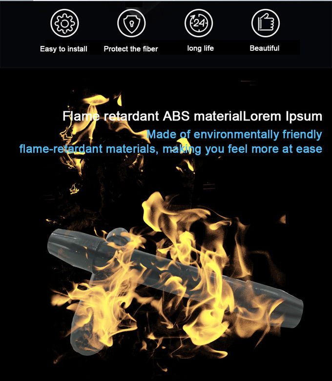1 Port Waterproof IP65 PP ABS FTTH Drop Cable Box