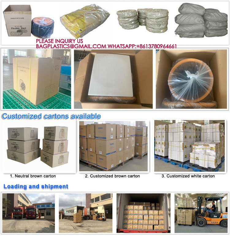 Ventilation Confined Limited Spaces Air Supply 200mm 5m Fire Resistant PVC Flexible Air Duct