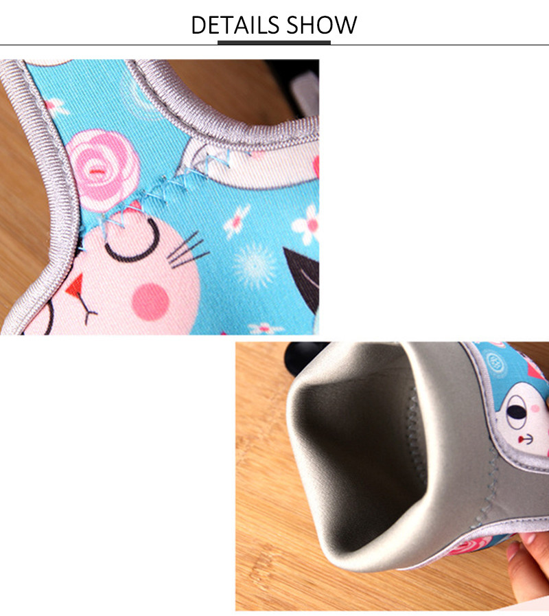 Multi Color L10*H22cm Neoprene Water Bottle Sleeve