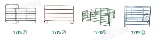 Galvanized Welded Pipe Cattle Fence Panel 8FT Horse Farm Fencing Panels