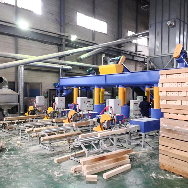 Automatic Sawdust Wood Pallet Block Extruder Machine