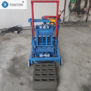 China Push Pull Small Brick Making Machine Movable Hollow Block Machine on sale
