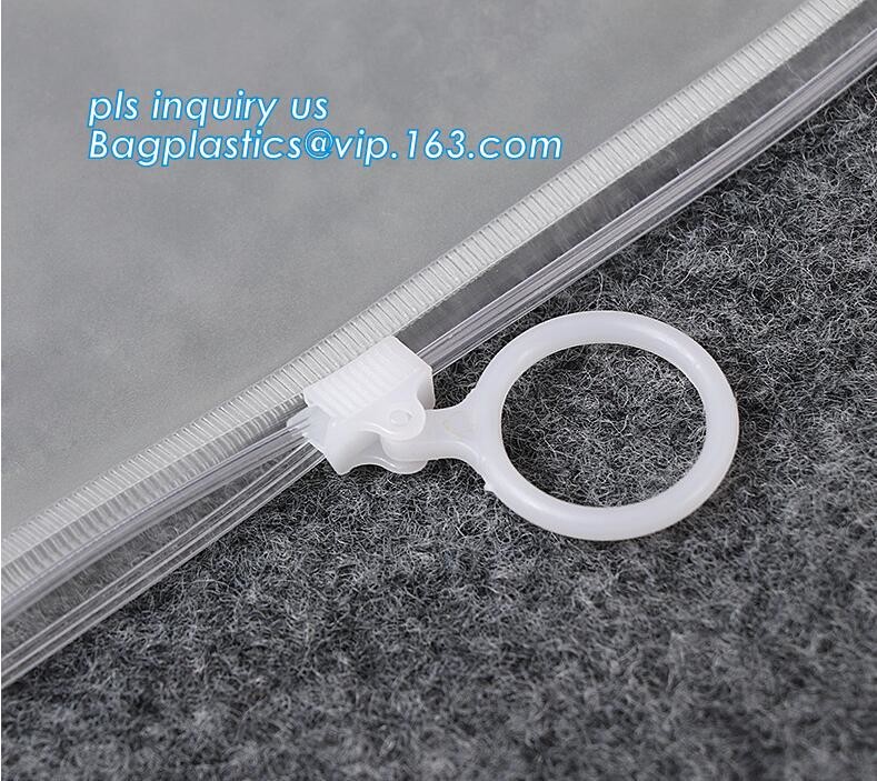 customize slider Zip lockk pvc travel cosmetic bag, eva Zip lockk slider bag eco bag, Bags Wth Slider Zipper Top
