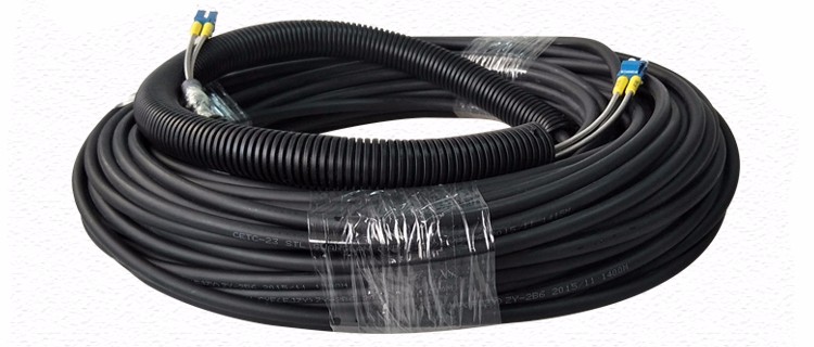 On Sales 40M DLC Multimode Outdoor Armour Optical fiber Protected Branch Patch Cable for 3G Base Station