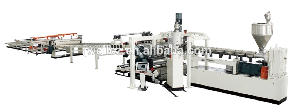JWELL PMMA/GPPS plate sheet production extrusion line