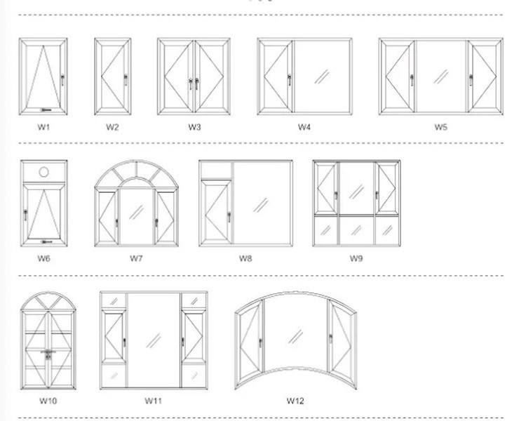 PVC Glass Casement Windows Design Large Hurricane Impact Windows