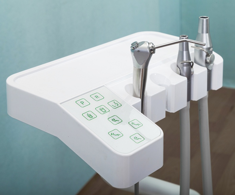 Micro fiber leather Luxury Dental Unit Full Set OEM/ODM Accept Dental Chair With LED Sensor Light