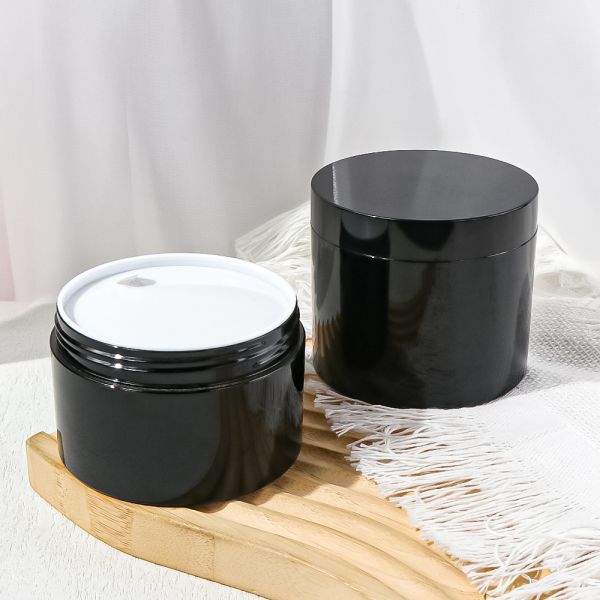 Customized Colors Food-Grade PET Cosmetic Cream Jar with Screw Lid Sealing for Face Cream and Eye Cream
