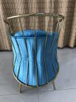 Velvet Cushion Good Texture 51cm Wrought Iron Dining Chair