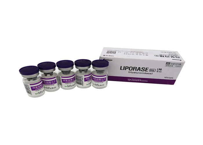 Liporase Hyaluronidase 1500iu Lyophilized 1500u 10vials Solution For Dissolving HA Acid
