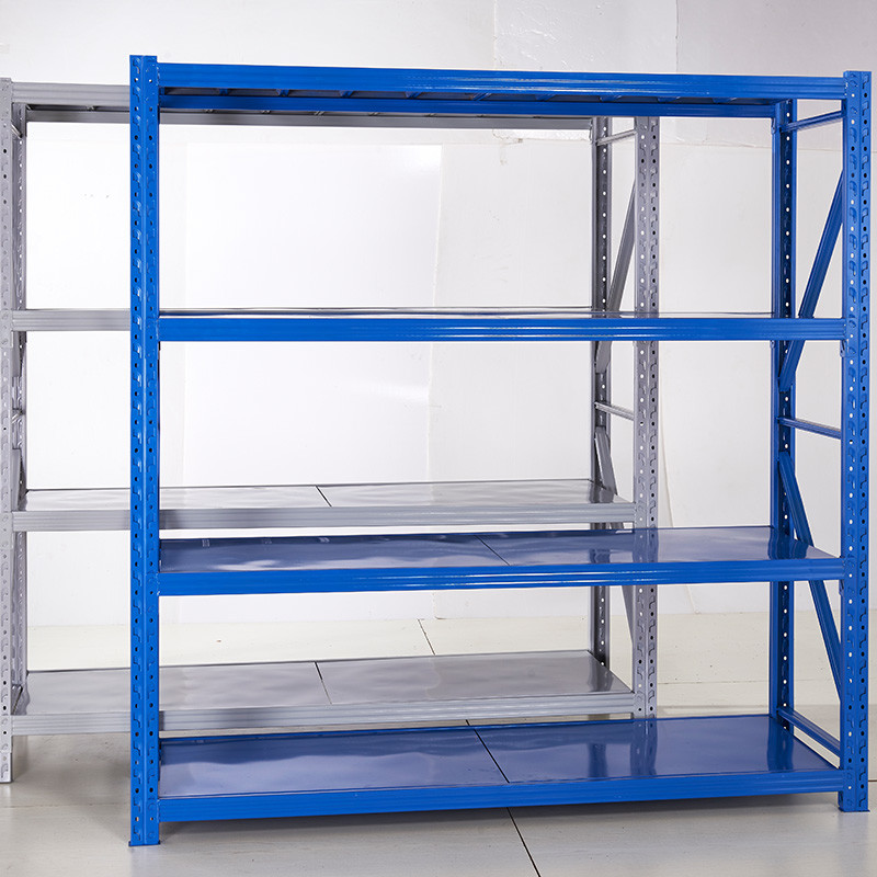 Medium Duty height 4m 4 Tier Metal Storage Rack Commercial Warehouse Shelving