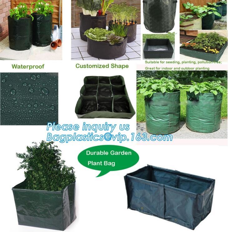 Nine pockets cheap vegetable grow planter bag,china manufacture riptop waterproof nursery bag,planting potato grow bag