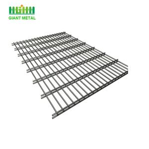 China Portable Rectangle Post Double Wire Mesh Fencing 2400mm Height on sale